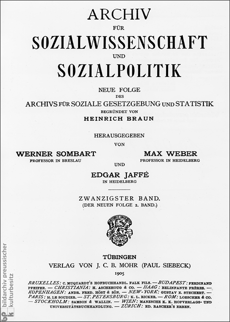 Archiv für Sozialwissenschaft und Sozialpolitik (1905)