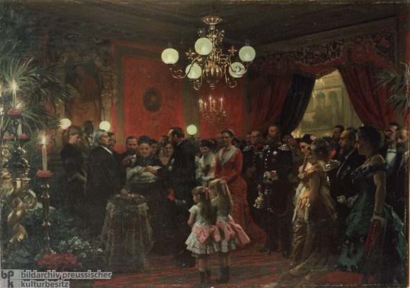 Anton von Werner, <i>Baptism in my House</i> [<i>Taufe in meinem Hause</i>] (1879) 