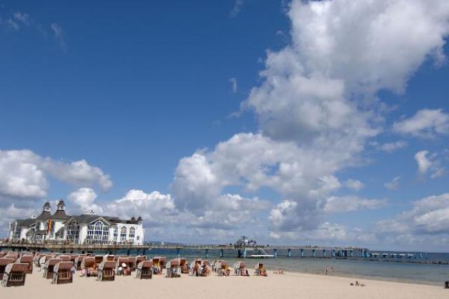 Wicker Beach Chairs in Sellin on the Island of Rügen (June 17, 2008)