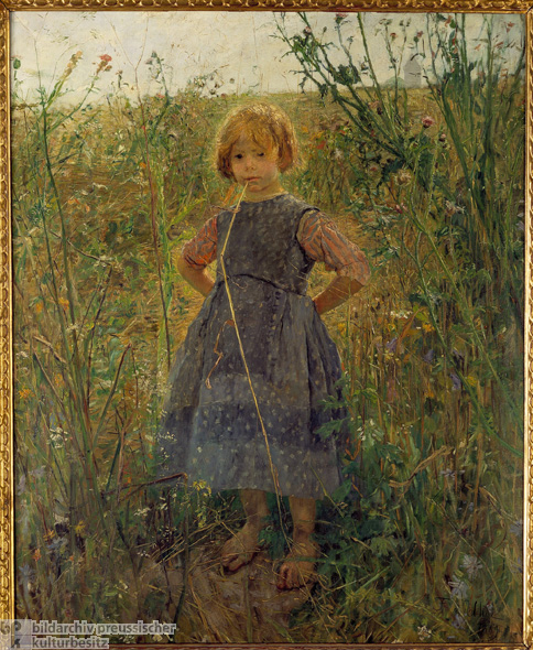 Fritz von Uhde, <i>Little Heathland Princess</i> [<i>Heideprinzeßchen</i>] (1889)