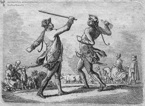 Zweite Militärstrafe: Wie ein Schurke Prügel empfängt (1776)