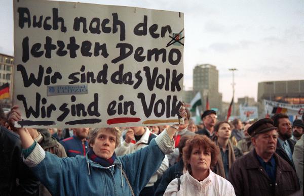 Die letzte Montagsdemonstration in Leipzig (12. März 1990)