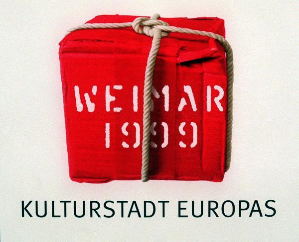 Vorstellung des Logos für das Projekt „Weimar – Kulturhauptstadt Europas 1999” (20. März 1997)