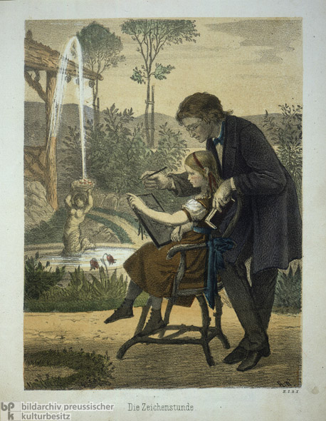 <i>Die Zeichenstunde</i> (1870) 