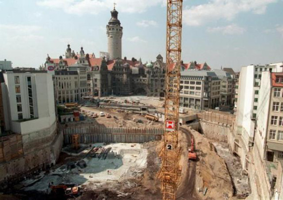 Major Construction Site in Dowtown Leipzig (August 3, 1999)