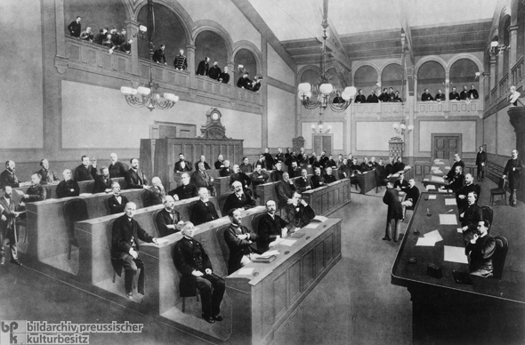 Alsace-Lorraine’s Provincial Assembly in Strasbourg (c. 1874) 