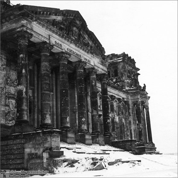 Reichstag Building in Snow (1948)