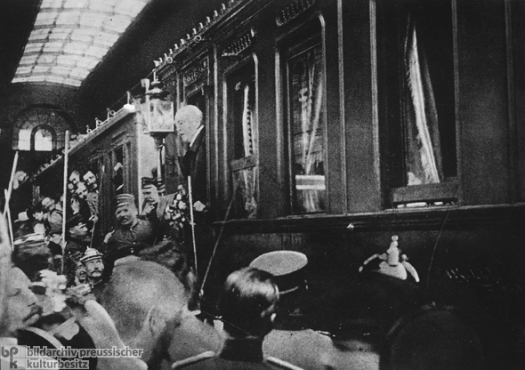 Bismarcks Zug verlässt den Bahnhof (29. März 1890)