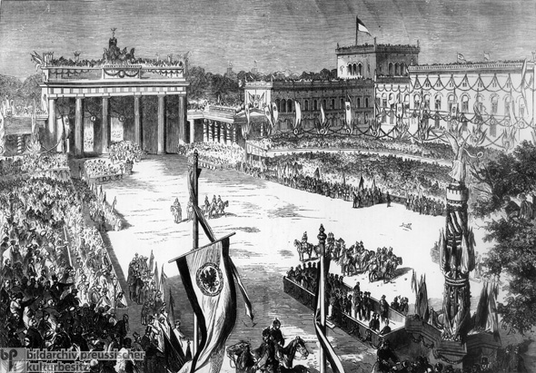 Victory Celebrations near the Brandenburg Gate (September 21, 1866)
