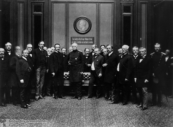 Bismarck with Diplomatic Envoys of Germany’s Federal States (1889) 