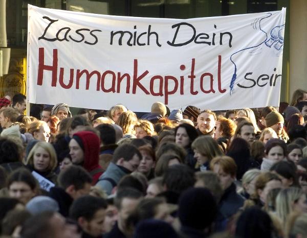 Protest against University Reform in Leipzig (January 8, 2004)