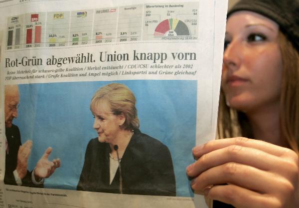 Knapper Wahlausgang 2005 (18. September 2005)