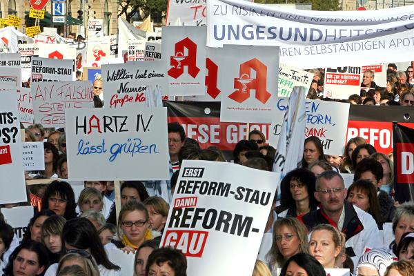 Apotheker protestieren gegen Gesundheitsreform (8. November 2006) 