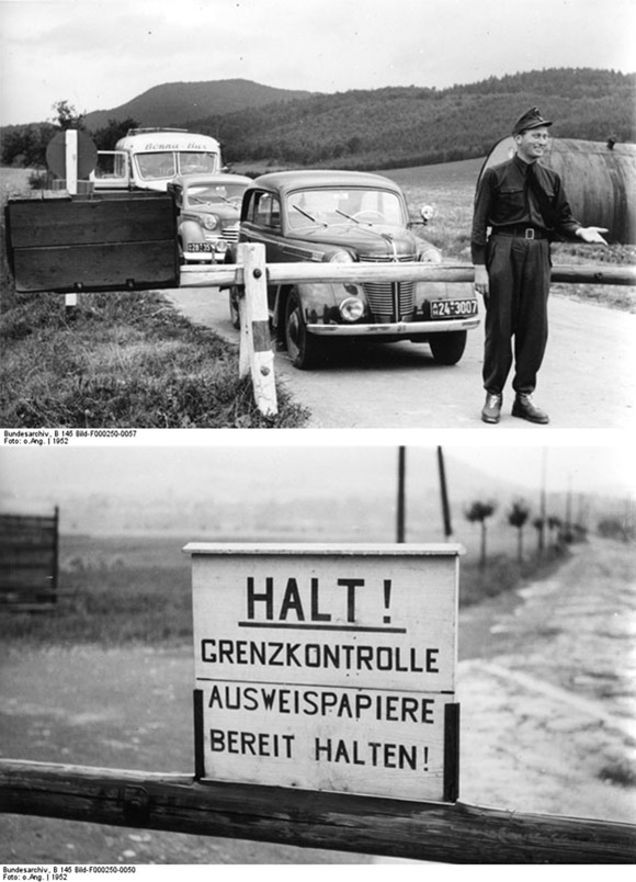 Innerdeutsche Grenze bei Heldra (Hessen) (1952)