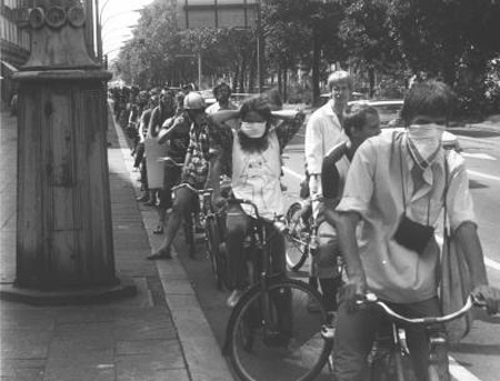 Fahrraddemo, Berlin (Ost) (4. Juli 1982)