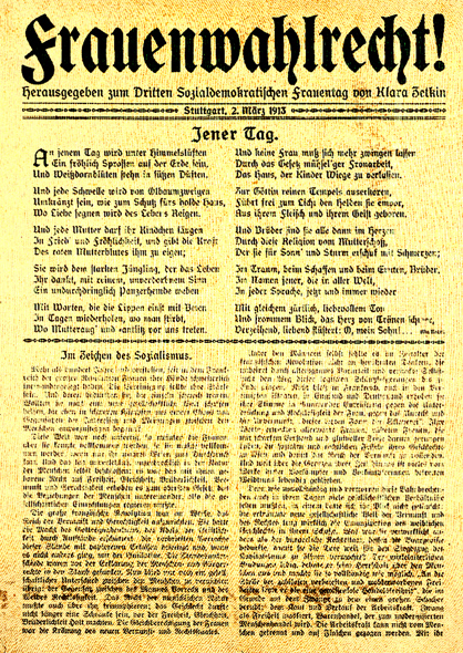 Frauenwahlrecht! (2. März 1913)