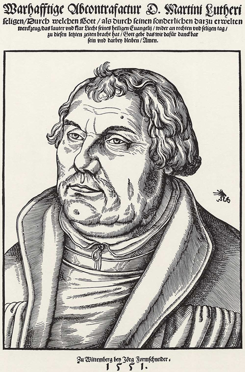 Portrait of Luther as an Old Man (1551)