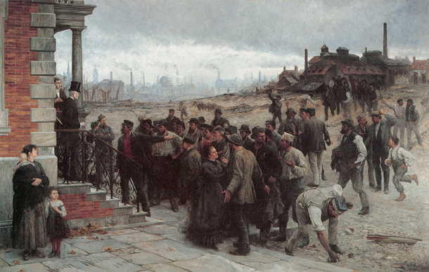 Robert Koehler, <i>The Strike</i> [<i>Der Streik</i>] (1886)