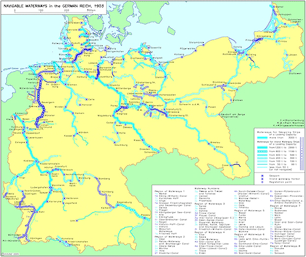 Navigable Waterways in the German Reich (1903)