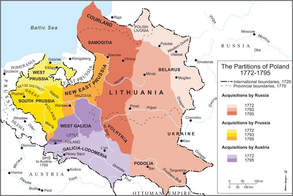 The Partitions of Poland, 1772-1795 