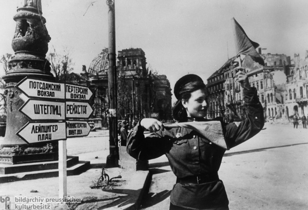 Russian Woman Soldier Directing 93