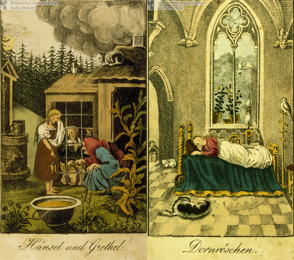 „Hänsel und Gretel” und „Dornröschen” (um 1840)