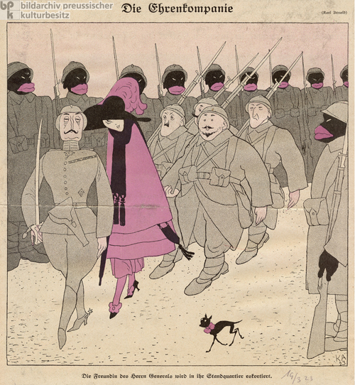 "The Honor Guard," Caricature from <I>Simplicissimus</i> (March 1923)