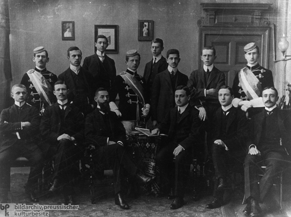 Gruppenfoto des Studentenbundes Maccabaea in Berlin (um 1906)