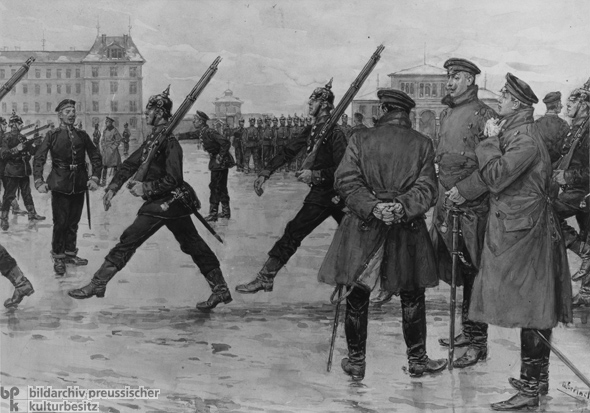 Military Exercises for Prussian Recruits (c. 1880) 