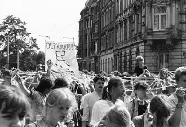 Protests during the Church Congress in Leipzig (July 9, 1989)