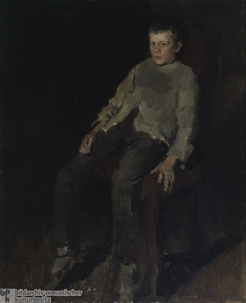 Wilhelm Leibl, <i>Peasant Boy</i> [<i>Bauernjunge</i>] (1875)  