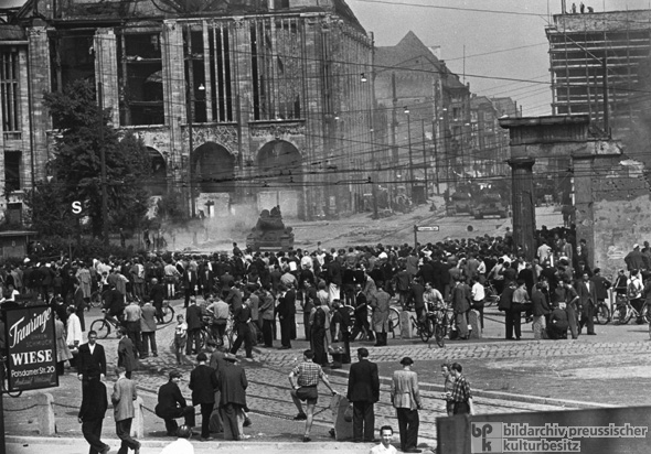 View from the West: Soviet Tanks in East Berlin (June 17, 1953)