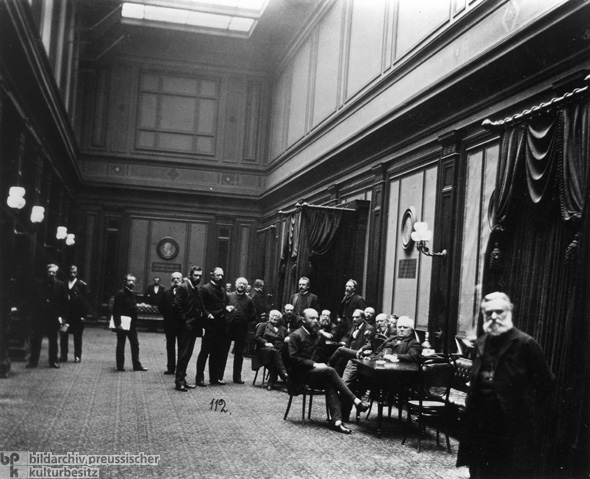 Center Party Leader Ludwig Windthorst with Members of the Guelph Party (1889)