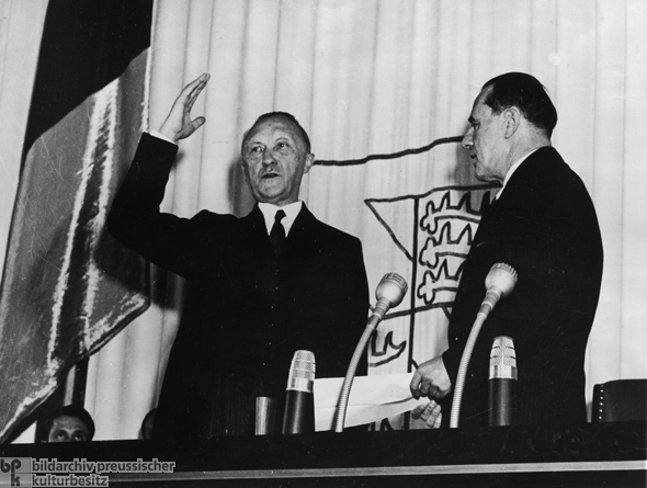 Inauguration of Konrad Adenauer as the first Chancellor of the Federal Republic of Germany (September 15, 1949)