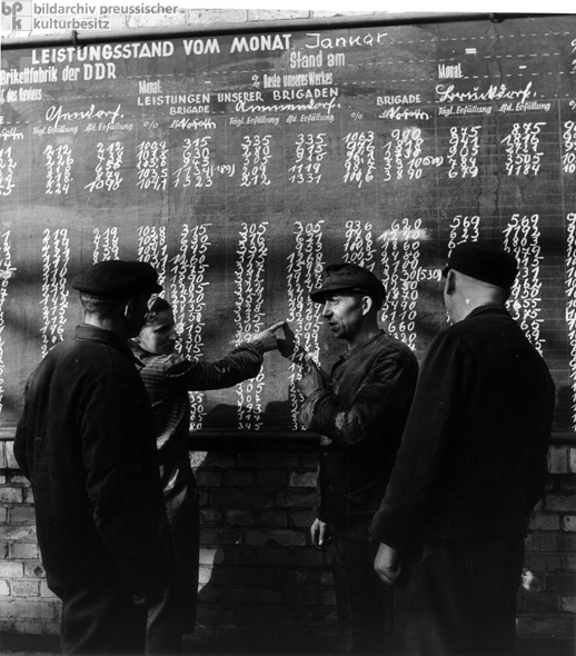 Socialist Competition: Output in a Briquette Factory (1954)