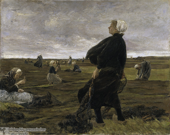 Max Liebermann, <i>The Net-Menders</i> [<i>Die Netzflickerinnen</i>] (1887-89)