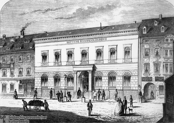 Die Deutsche Buchhändlerbörse in Leipzig (1861)