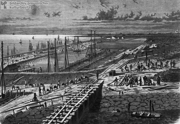 Küstenbefestigung an der Nordsee (1862)