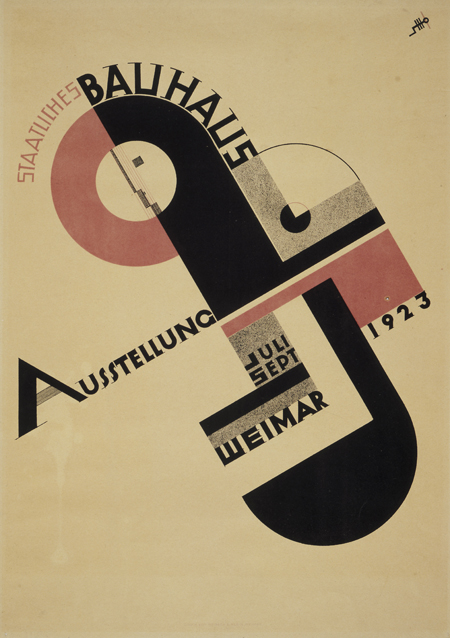 Plakat zur Bauhaus-Ausstellung in Weimar (1923)