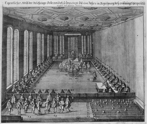 Der Reichstag bei einer Sitzung am 13. September, 1640 (17. Jahrhundert)