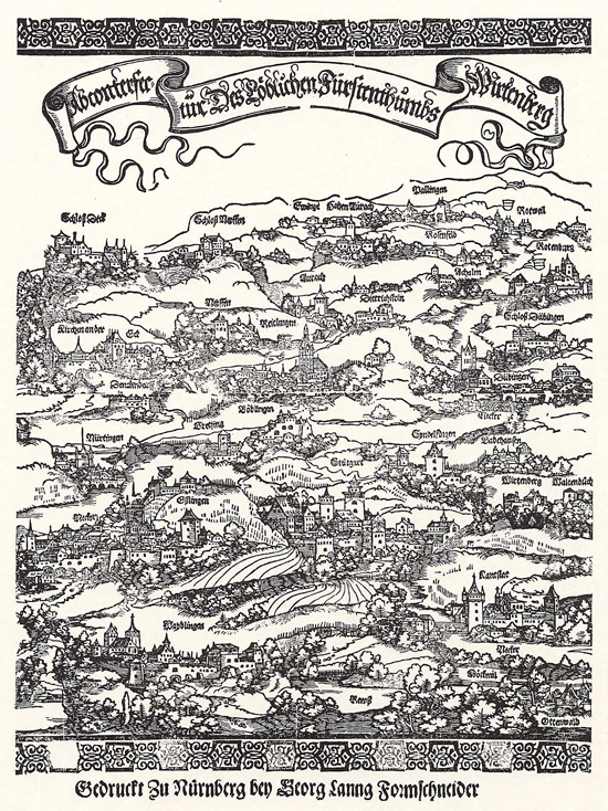 Mapping a Territory – Württemberg (c. 1537)