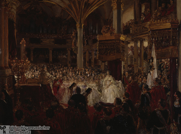 Adolf Menzel, <I>Coronation of Wilhelm I in Königsberg in the Year 1861</i> (1861)