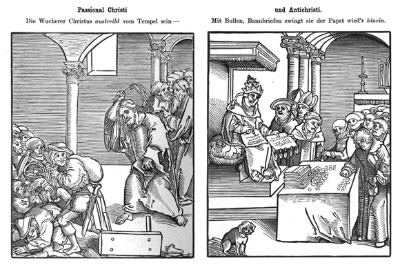 Christus treibt die Wucherer aus dem Tempel (1521)