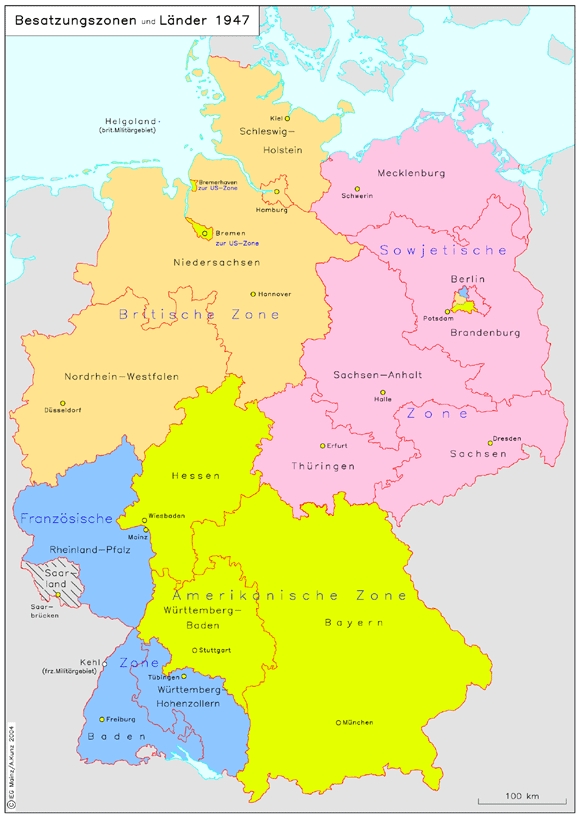 Besatzungszonen und Länder (1947)