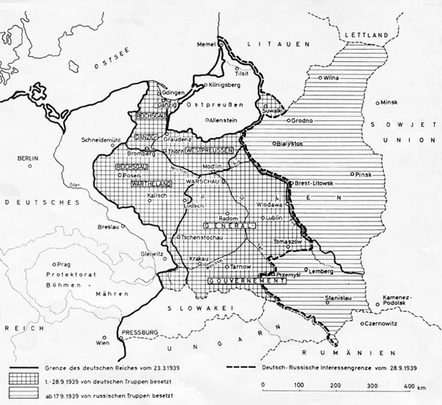 German-Soviet Boundary and Friendship Treaty – The New Borders after the Division of Poland (September 28, 1939)