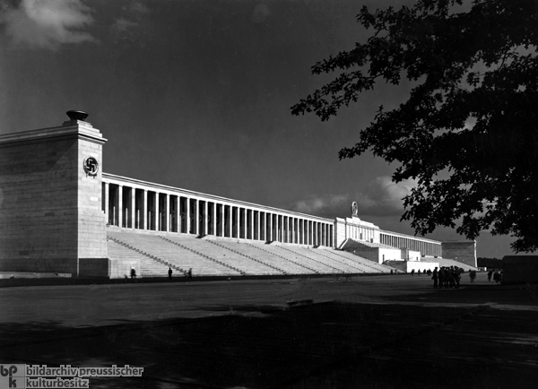 Zeppelin Field and Grandstand on the Nazi Party Rally Grounds in Nuremberg (1938)
