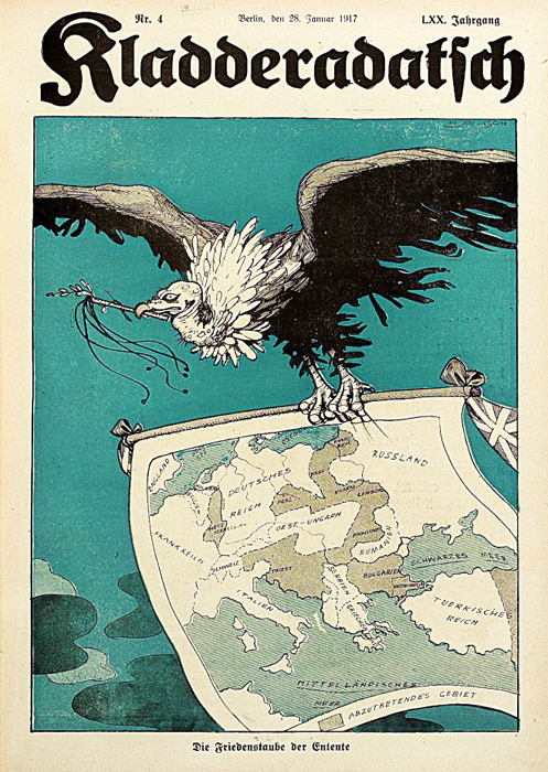 Die Friedenstaube der Entente (Januar 1917)