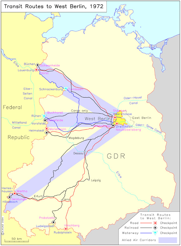 Transit Routes to West Berlin (1972)