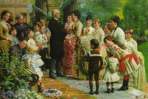 Anton von Werner, <i>The 70th Birthday of Commercial Councilor Valentin Manheimer</i> [<i>Der 70. Geburtstag des Kommerzienrates Valentin Manheimer</i>] (1887)